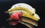 Bananes et fraises - 40 x 25 - Peintures Vendues III