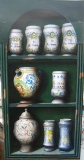 étagère de pots de pharmacie - peintures- huile- vendues