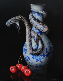 le serpent - peintures- huile- vendues